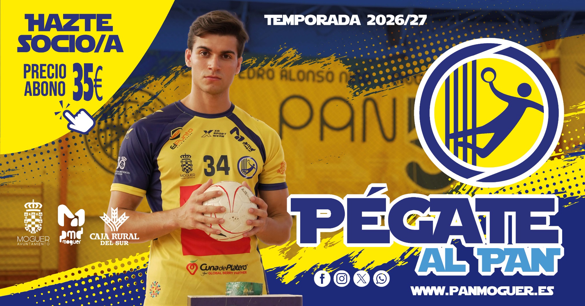 Campaña Hazte socio o socia PAN Moguer, temporada 2026/27